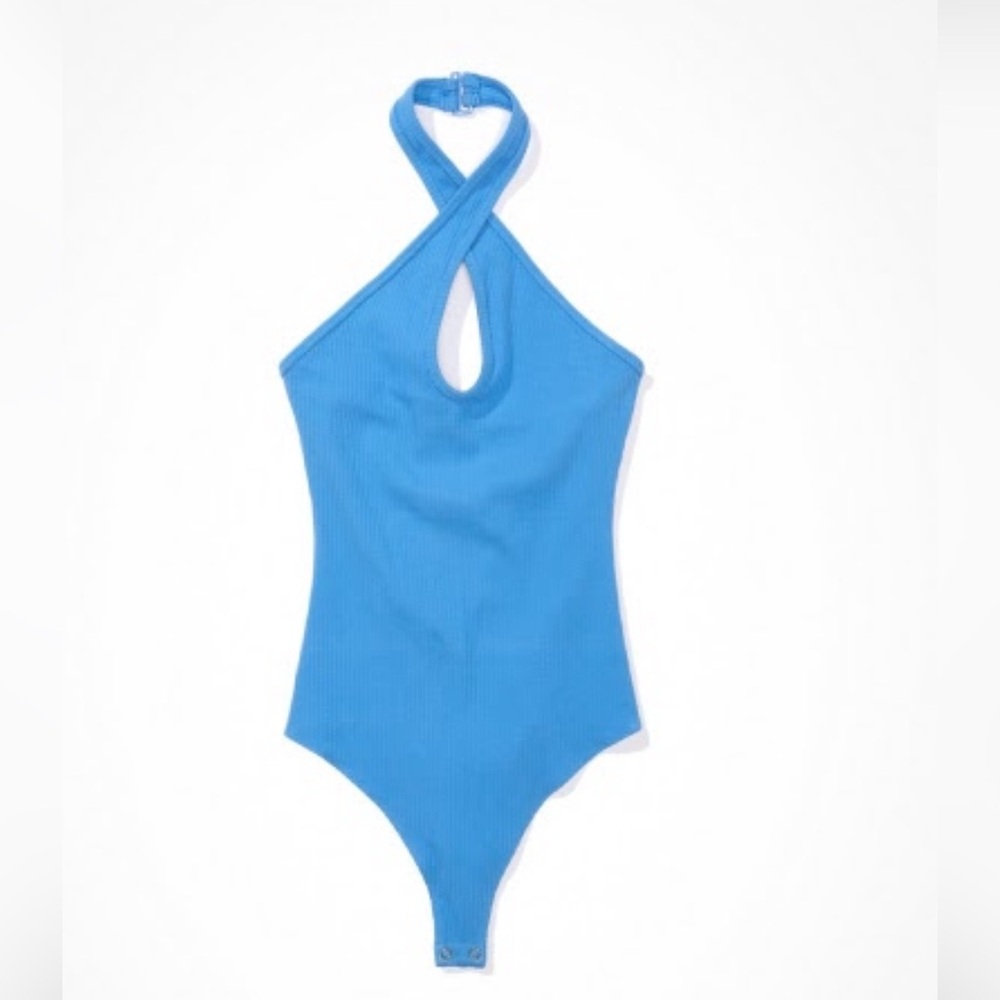 American Eagle AE Bodysuit Keyhole Haltertop Bodysuit